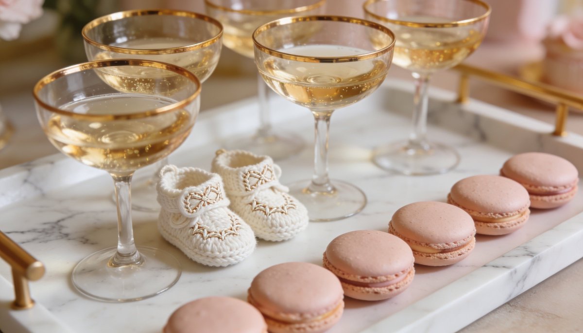 Elegant welcome baby home setup